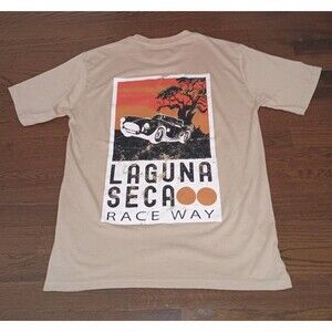 Shelby Cobra Laguna Seca Raceway Shirt Mens Small Graphic Tee Racetrack Car